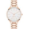 imageNine West Womens Crystal Accented Bracelet WatchRose Gold