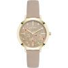 imageNine West Womens Floral Dial Saffiano Strap Watch NW3192Taupe