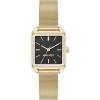 imageNine West Womens Mesh Bracelet WatchBlackGold