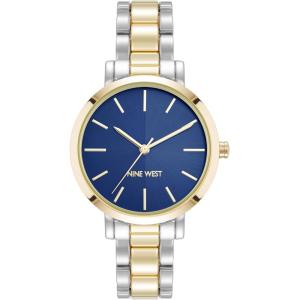 imageNine West Womens Bracelet WatchTwoToneNavy Blue