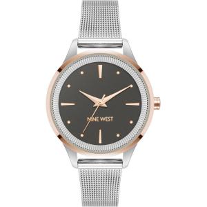 imageNine West Womens Mesh Bracelet WatchSilverRose Gold