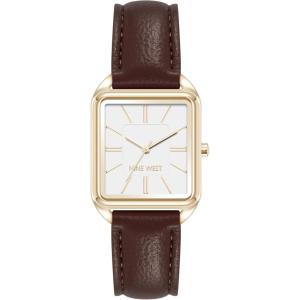 imageNine West Womens Strap WatchBrownGold
