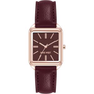 imageNine West Womens Strap WatchBurgundyRose Gold