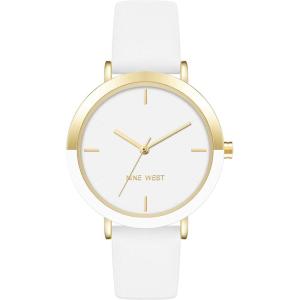 imageNine West Womens Strap WatchWhiteGold