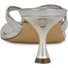 imageNine West Womens Andela Heeled SandalSilver Mirror Metallic