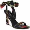 imageNine West Womens Kelsie Heeled SandalBlack Floral 006