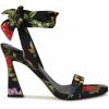 imageNine West Womens Kelsie Heeled SandalBlack Floral 006