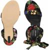 imageNine West Womens Kelsie Heeled SandalBlack Floral 006