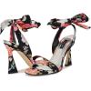 imageNine West Womens Kelsie Heeled SandalBlack Summer Blooms Print Multi 009