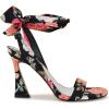 imageNine West Womens Kelsie Heeled SandalBlack Summer Blooms Print Multi 009