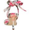 imageNine West Womens Kelsie Heeled SandalWhite Summer Blooms Print Multi 145