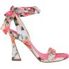 imageNine West Womens Kelsie Heeled SandalWhite Summer Blooms Print Multi 145