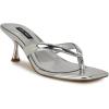 imageNine West Womens Andela Heeled SandalSilver Mirror Metallic