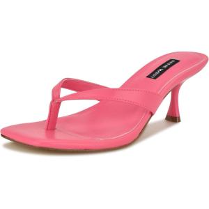 imageNine West Womens Andela Heeled SandalNeon Pink 661