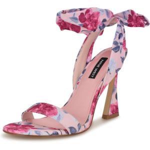 imageNine West Womens Kelsie Heeled SandalPink Mystic Garden Print Multi 681