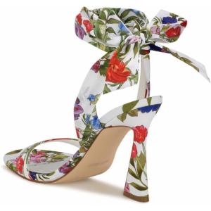 imageNine West Womens Kelsie Heeled SandalWhite Floral 142