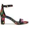 imageNINE WEST Womens Pruce Heeled SandalBlack Lush Floral Multi 004