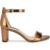 imageNINE WEST Womens Pruce Heeled SandalBronze Mirror Metallic 751