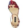 imageNINE WEST Womens Pruce Heeled SandalDark Red Fall Floral Multi 600