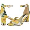 imageNINE WEST Womens Pruce Heeled SandalYellow Rose Floral Multi 700