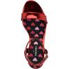 imageNine West Womens Anny Heeled SandalRed Mirror Metallic 610