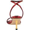 imageNine West Womens Anny Heeled SandalRed Mirror Metallic 610