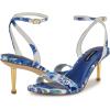 imageNine West Womens Anny Heeled SandalWhiteBlue Bouquet Floral Multi 142