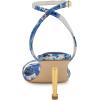 imageNine West Womens Anny Heeled SandalWhiteBlue Bouquet Floral Multi 142