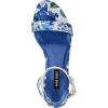imageNine West Womens Anny Heeled SandalWhiteBlue Bouquet Floral Multi 142