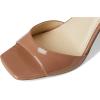 imageNine West Womens Devans Heeled SandalMedium Natural Patent