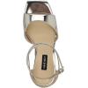 imageNine West Womens Devans Heeled SandalSilver Mirror Metallic 040