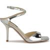 imageNine West Womens Devans Heeled SandalSilver Mirror Metallic 040