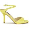 imageNine West Womens Devans Heeled SandalYellow Patent 700