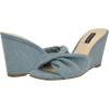imageNine West Womens Nikhil Wedge SandalLight Blue Denim 450
