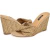 imageNine West Womens Nikhil Wedge SandalNatural Raffia