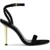 imageNine West Womens Reina Heeled SandalBlack Velvet 005