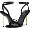 imageNine West Womens Reina Heeled SandalBlack Velvet 005