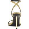 imageNine West Womens Reina Heeled SandalBronze Lizard 750