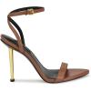 imageNine West Womens Reina Heeled SandalDark Pecan 230