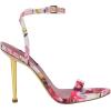 imageNine West Womens Reina Heeled SandalPink Tea Party Floral Multi 668
