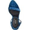 imageNine West Womens Reina Heeled SandalTeal Velvet 422