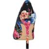 imageNine West Womens Tatiana PumpBlack Blooms Floral Multi 001