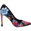 imageNine West Womens Tatiana PumpBlack Blooms Floral Multi 001