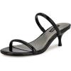 imageNine West Womens Berri Heeled SandalBlack Patent 002