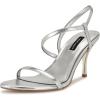 imageNine West Womens Carolyn Heeled SandalSilver 040