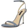 imageNine West Womens Reina Heeled SandalLight Blue Denim 452
