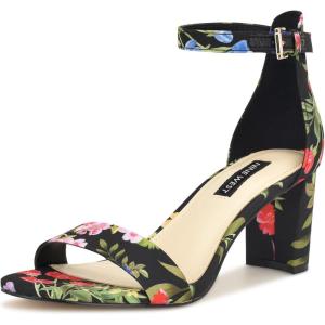 imageNINE WEST Womens Pruce Heeled SandalBlack Floral 003