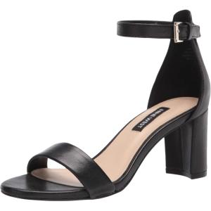 imageNINE WEST Womens Pruce Heeled SandalBlack Leather