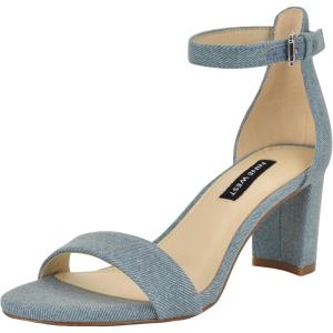 imageNINE WEST Womens Pruce Heeled SandalLight Blue Denim 450