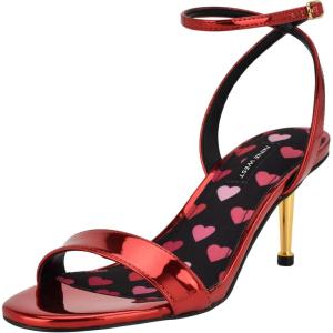 imageNine West Womens Anny Heeled SandalRed Mirror Metallic 610